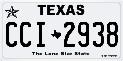 TX license plate CCI2938