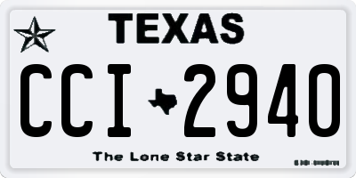 TX license plate CCI2940