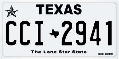TX license plate CCI2941
