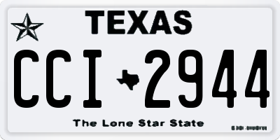 TX license plate CCI2944