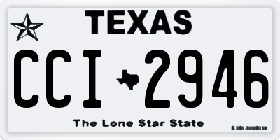 TX license plate CCI2946