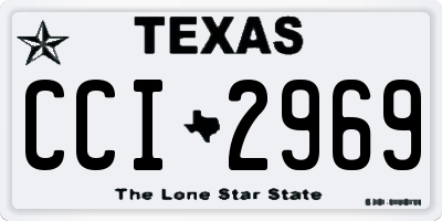 TX license plate CCI2969