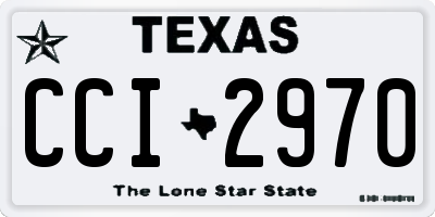 TX license plate CCI2970