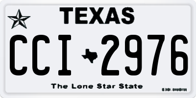 TX license plate CCI2976