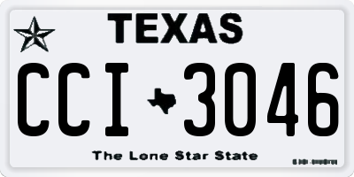 TX license plate CCI3046