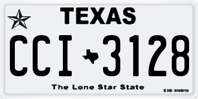 TX license plate CCI3128