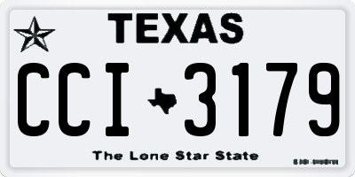TX license plate CCI3179