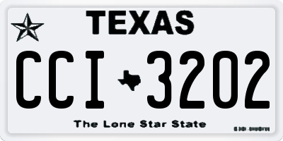 TX license plate CCI3202