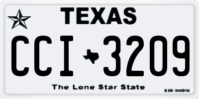 TX license plate CCI3209