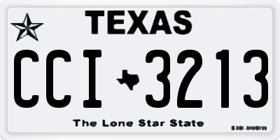 TX license plate CCI3213