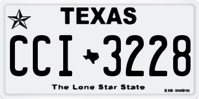 TX license plate CCI3228