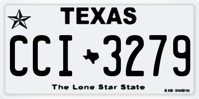TX license plate CCI3279