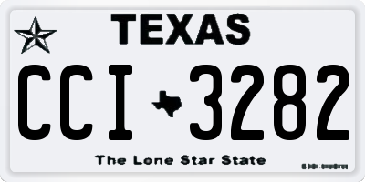 TX license plate CCI3282