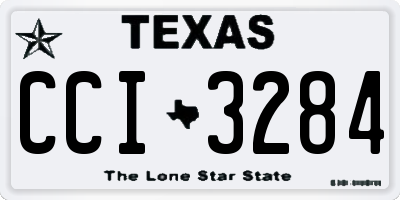 TX license plate CCI3284