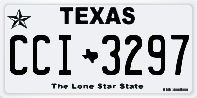 TX license plate CCI3297