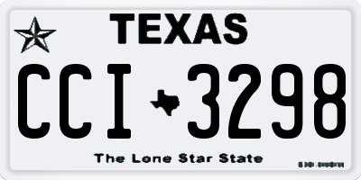 TX license plate CCI3298