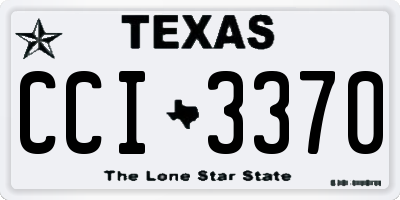 TX license plate CCI3370
