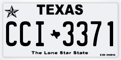 TX license plate CCI3371