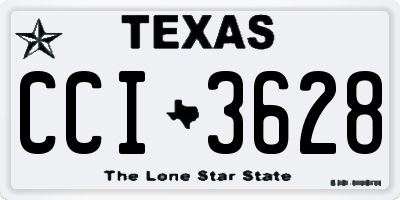 TX license plate CCI3628
