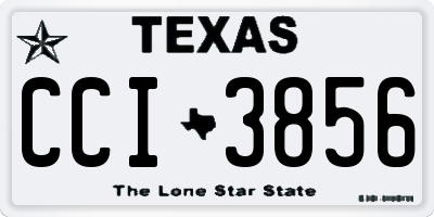 TX license plate CCI3856