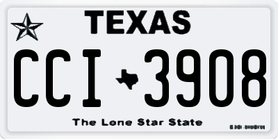 TX license plate CCI3908
