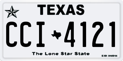 TX license plate CCI4121