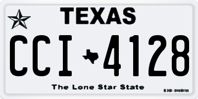 TX license plate CCI4128