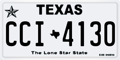 TX license plate CCI4130