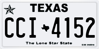 TX license plate CCI4152