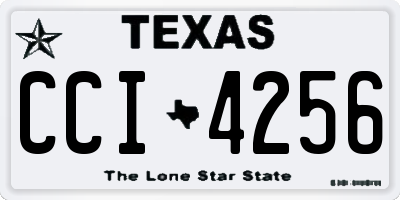 TX license plate CCI4256