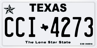 TX license plate CCI4273