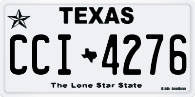 TX license plate CCI4276