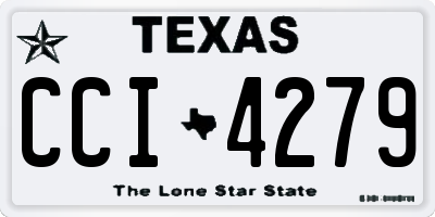 TX license plate CCI4279