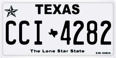 TX license plate CCI4282