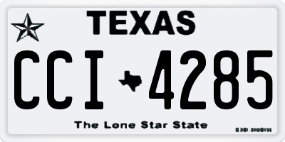 TX license plate CCI4285