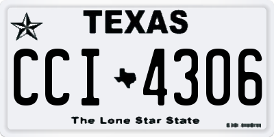 TX license plate CCI4306