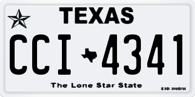 TX license plate CCI4341