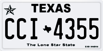 TX license plate CCI4355