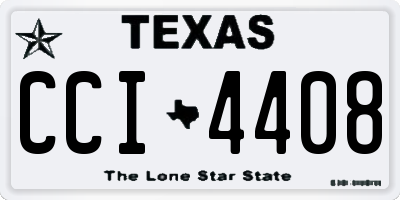 TX license plate CCI4408