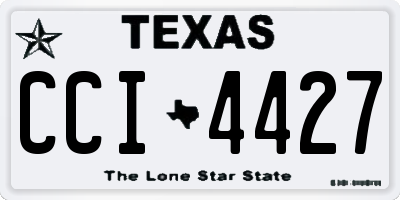 TX license plate CCI4427