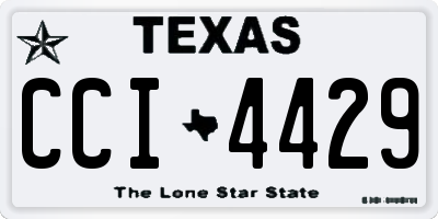TX license plate CCI4429