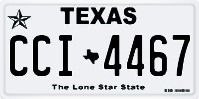TX license plate CCI4467