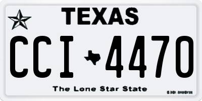 TX license plate CCI4470