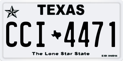 TX license plate CCI4471