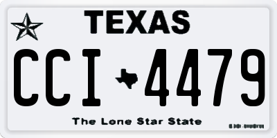 TX license plate CCI4479