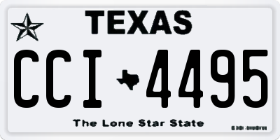 TX license plate CCI4495