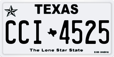 TX license plate CCI4525