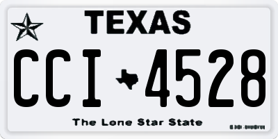 TX license plate CCI4528