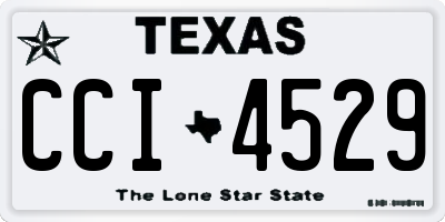 TX license plate CCI4529
