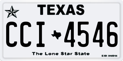 TX license plate CCI4546